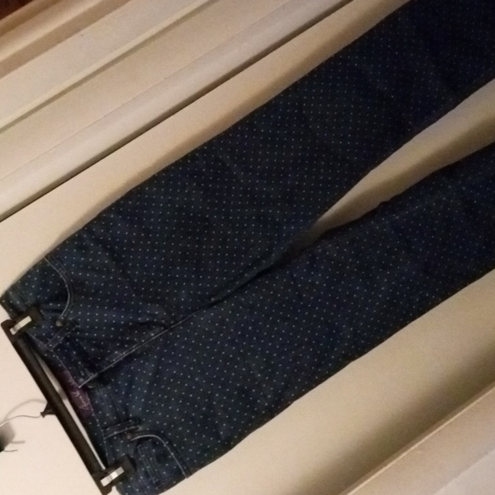 Polka Dot vintage jeans for women. Gloria Vanderbilt Amanda style.